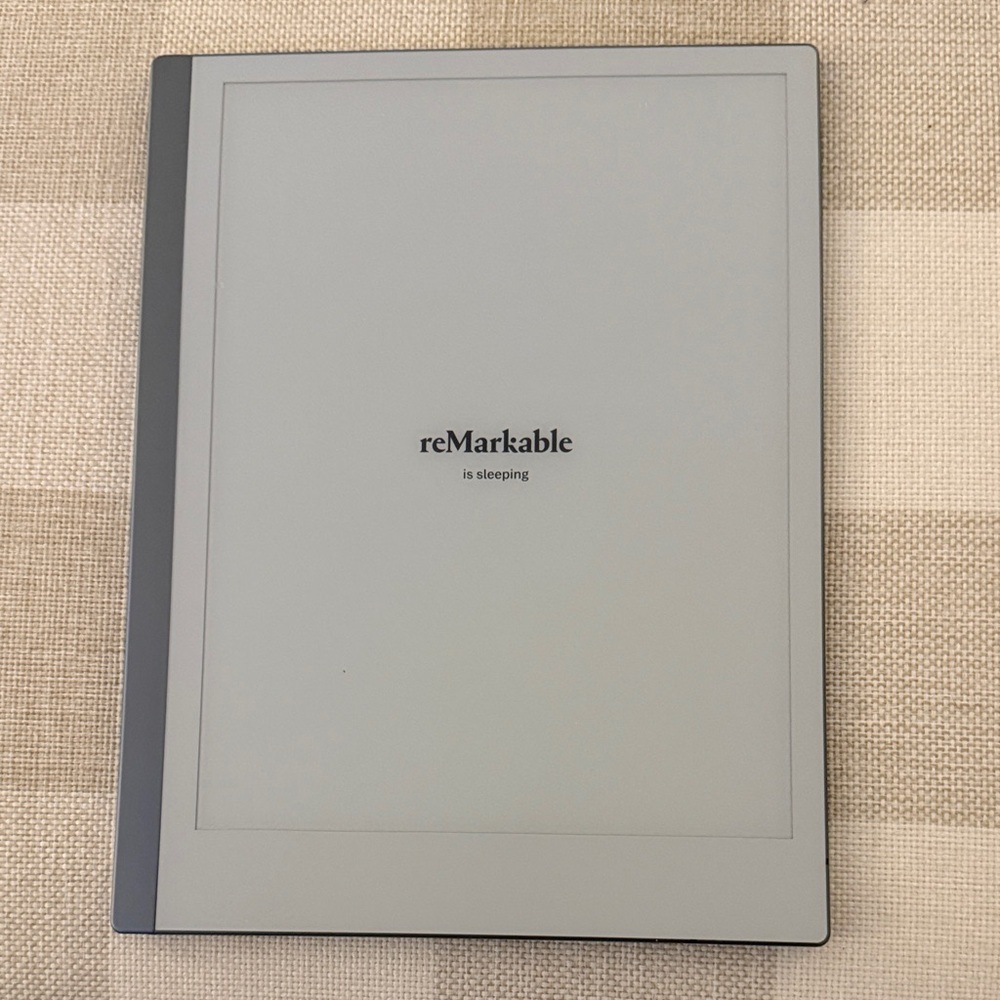 reMarkable 2 - Paper Tablet with Marker Plus and Polymer Weave Book Folio - Gray